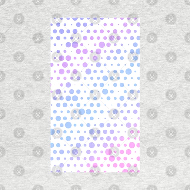 Light Pastel Purple, Magenta, Blue, Violet & Pink Minimal Polka Dot Pattern by love-fi